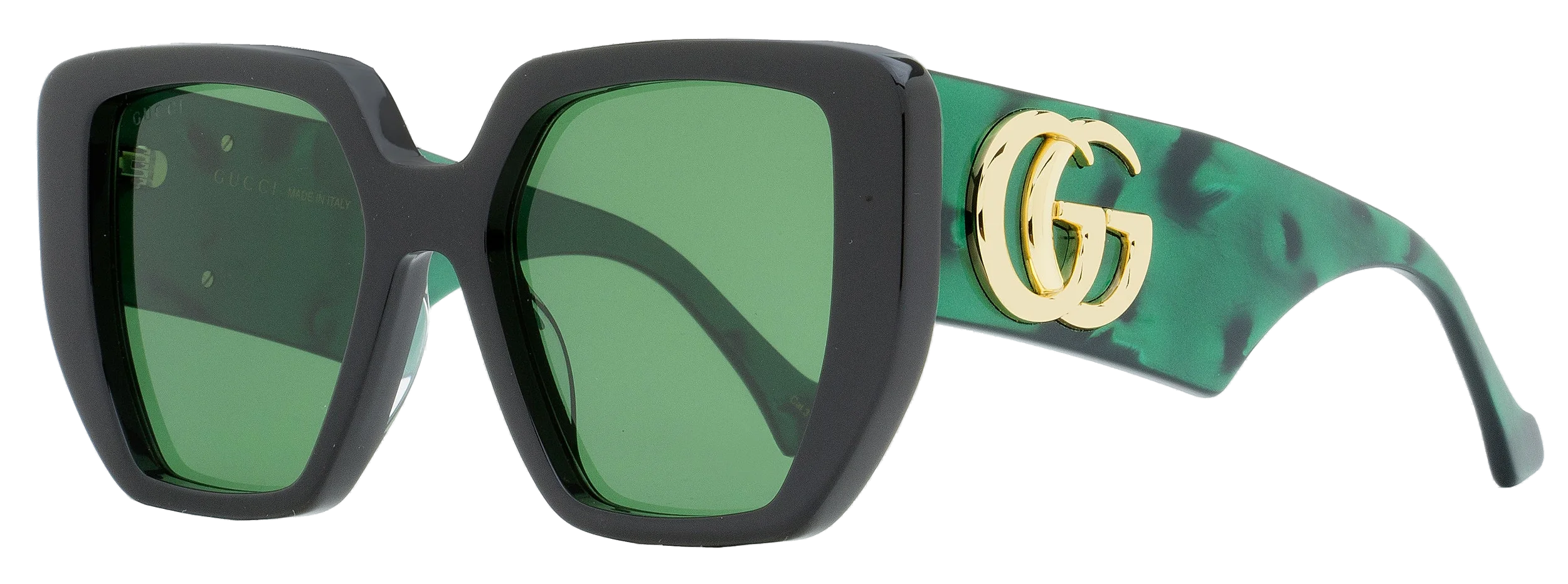 Gucci GG0956S Geometric Sunglasses — Green by Gucci