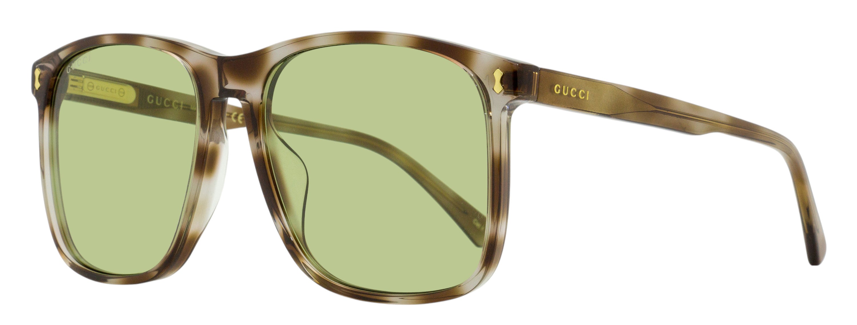 Gucci GG1041S 80s Square Sunglasses — Green by Gucci