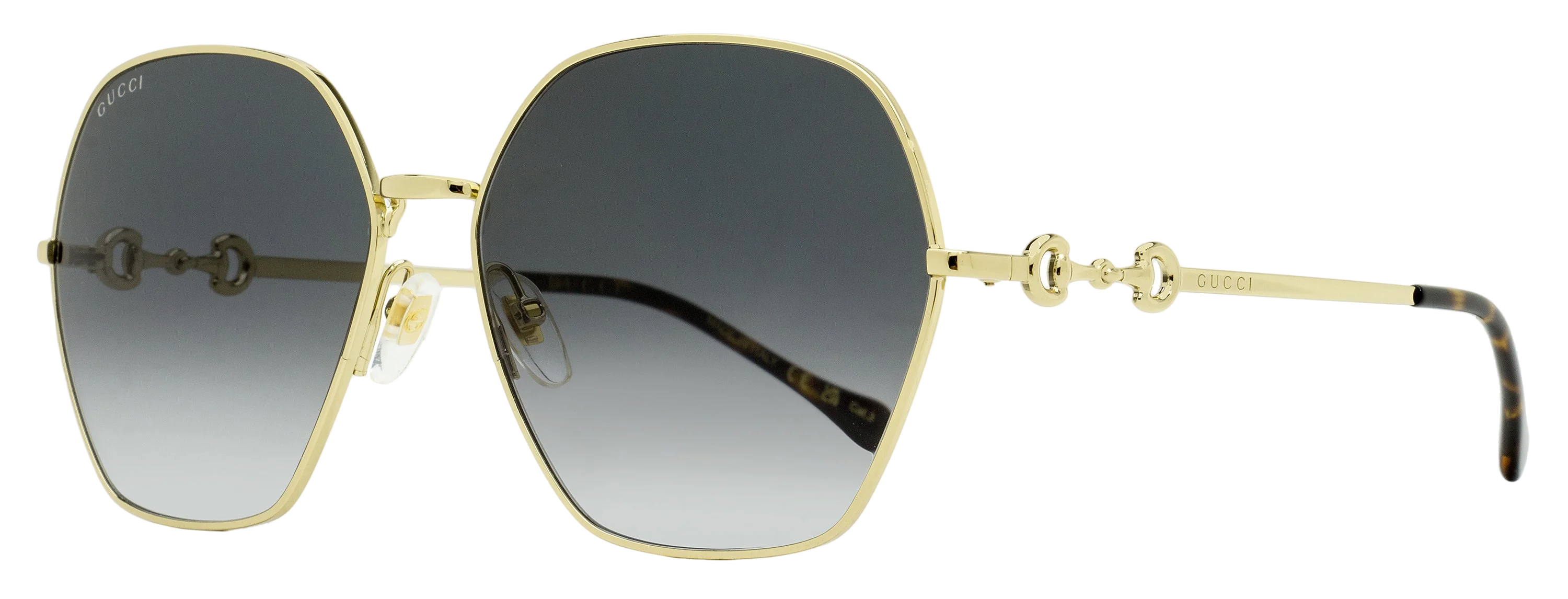 Gucci GG1335S Geometric Sunglasses — Gold by Gucci