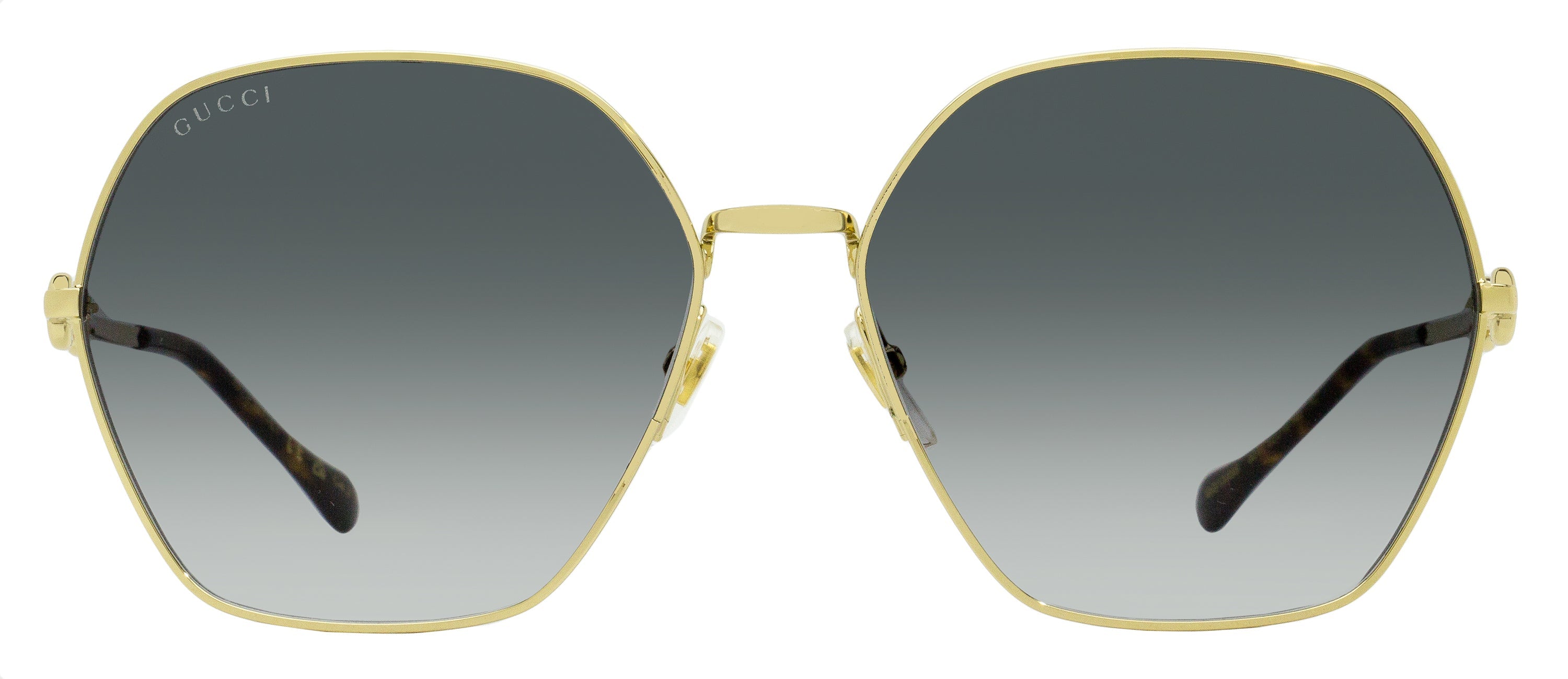 Gucci GG1335S Geometric Sunglasses — Gold, view 2
