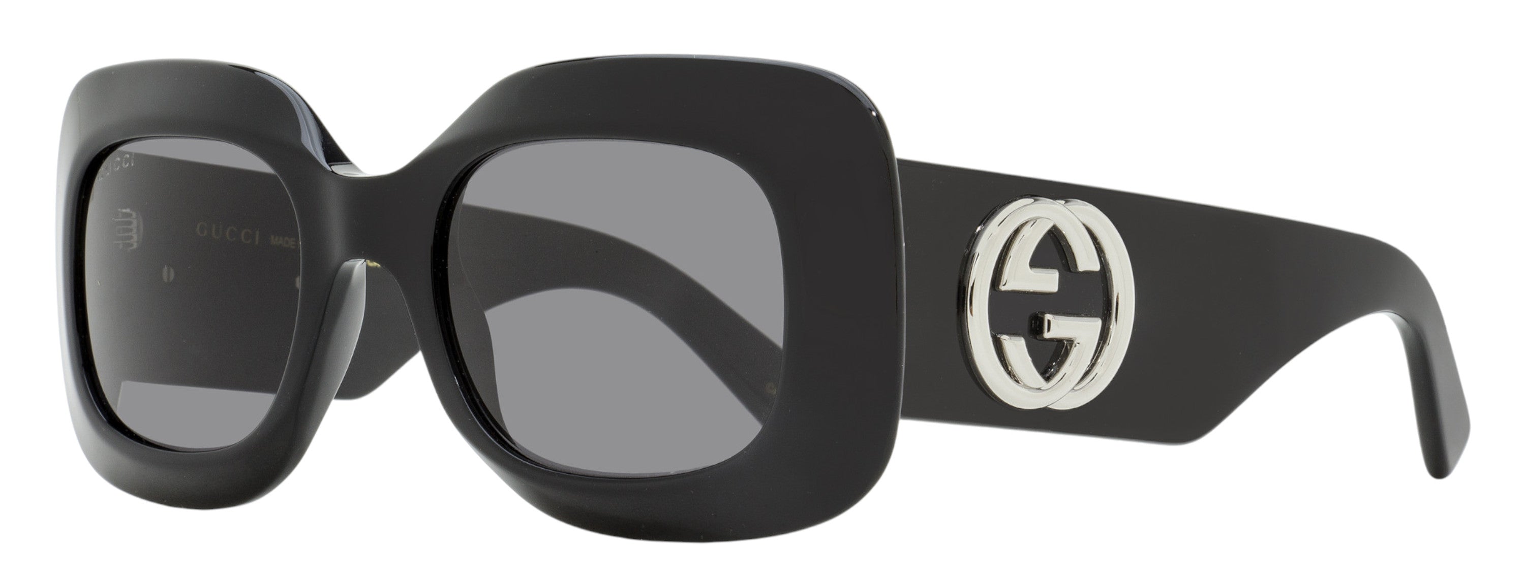 Gucci GG1695S Rectangular Oversized Sunglasses — Black by Gucci