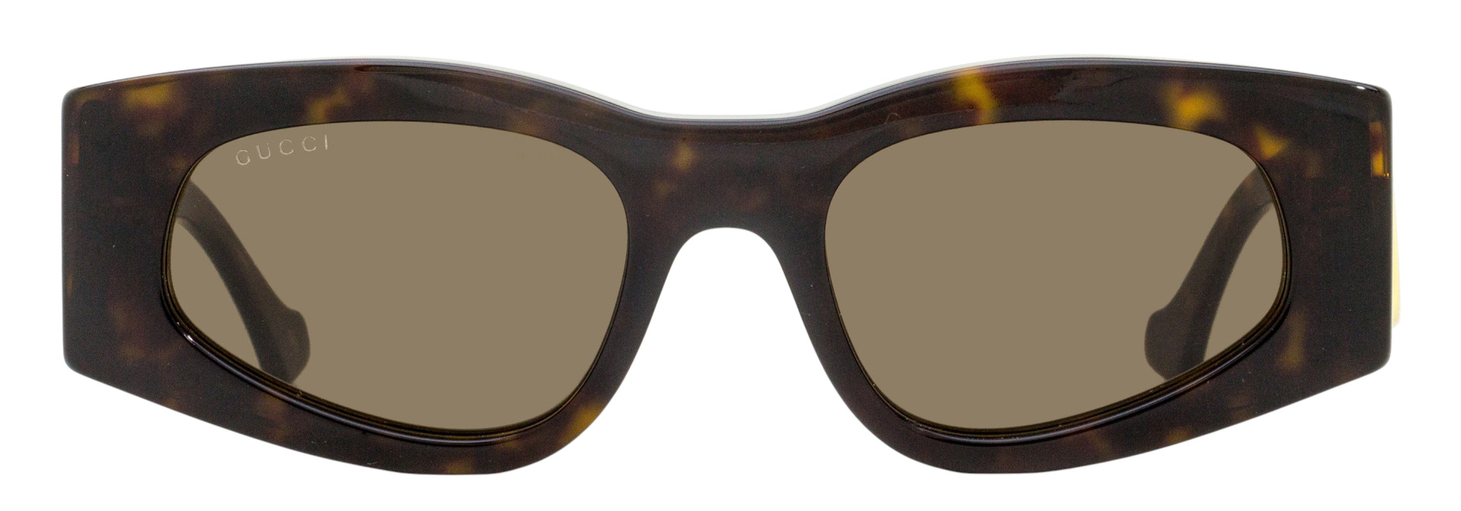 Gucci GG1754S Tapered Oval Sunglasses — Havana, view 2