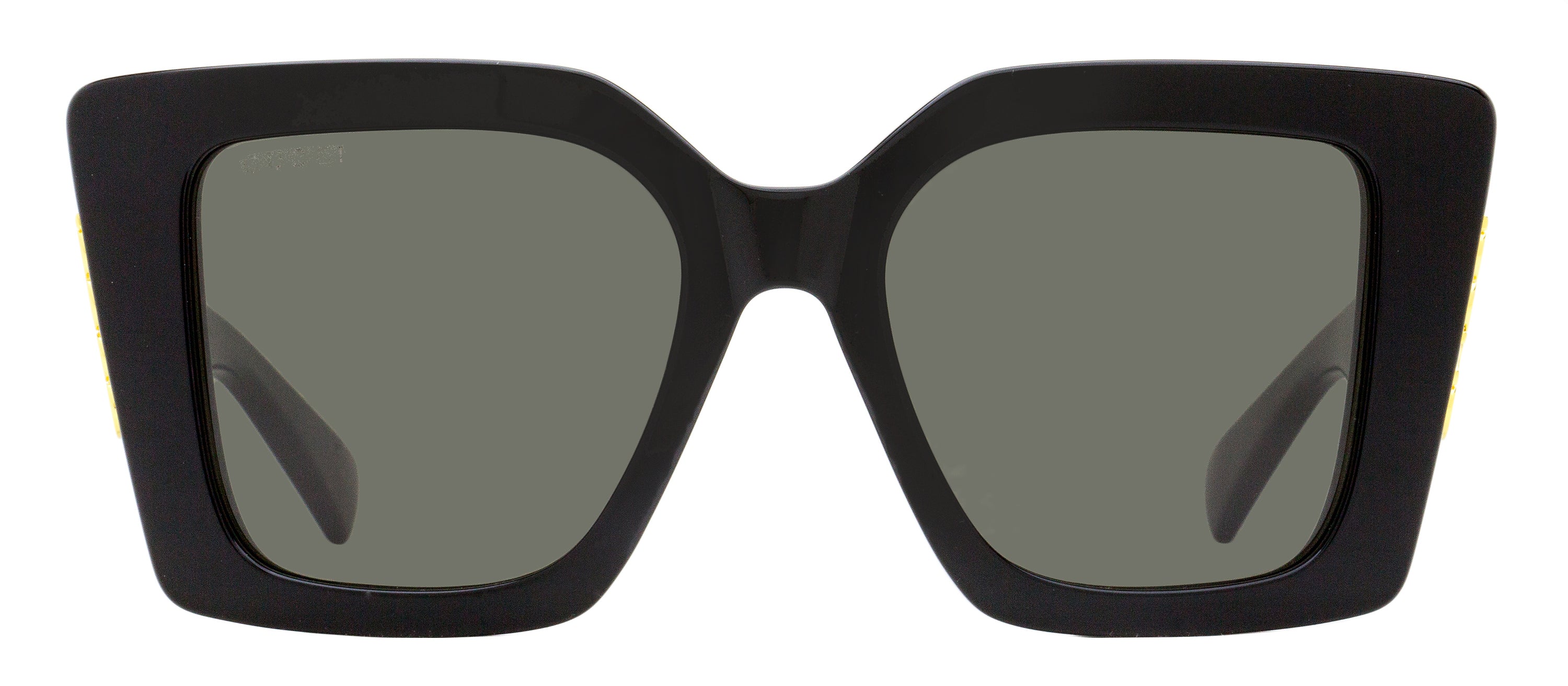 Gucci GG2039S Tapered Square Cat-Eye Sunglasses — Black, view 2