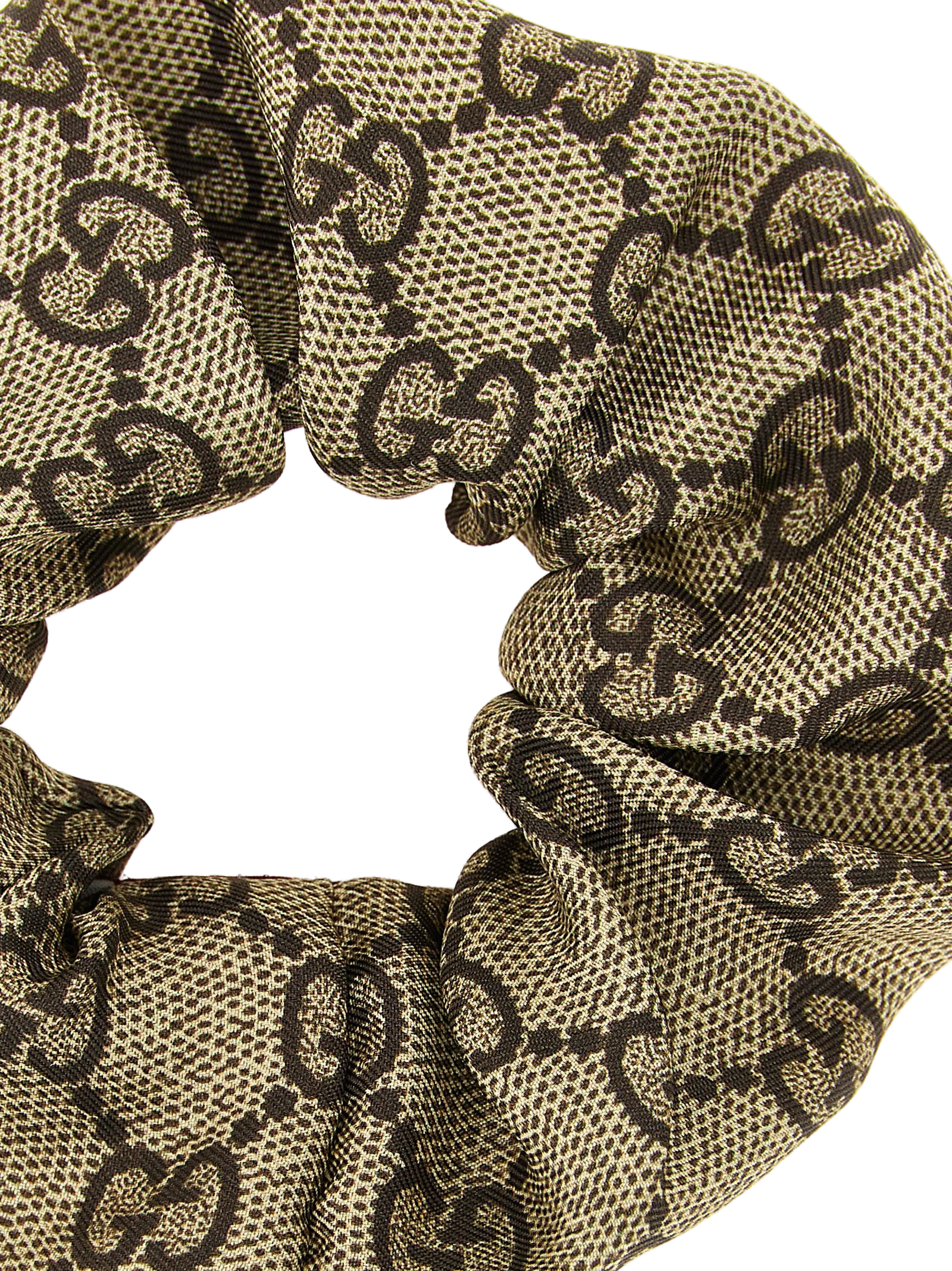 Gucci GG Monogram Silk Hair Band — Beige, view 3