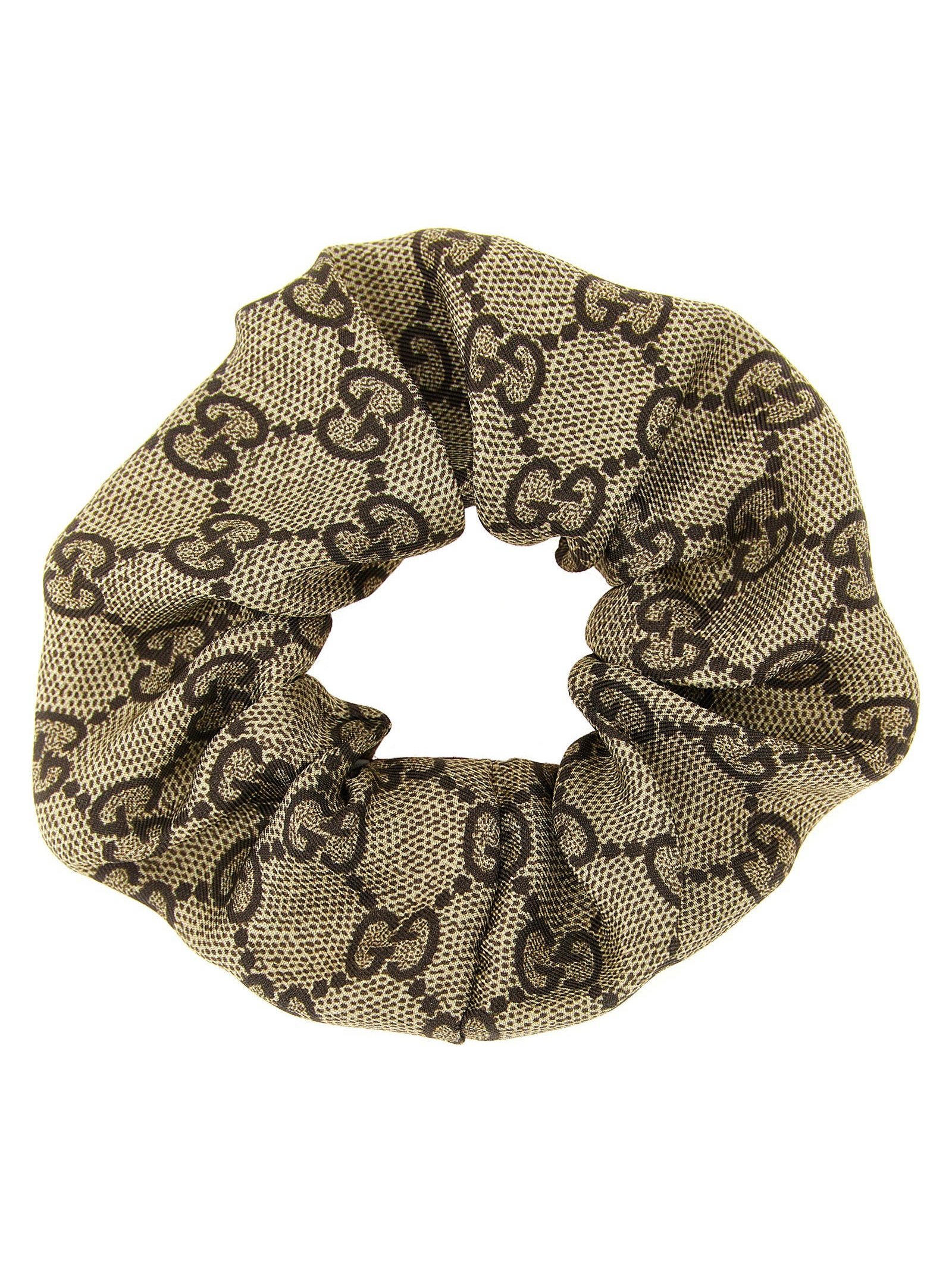 Gucci GG Monogram Silk Hair Band — Beige by Gucci