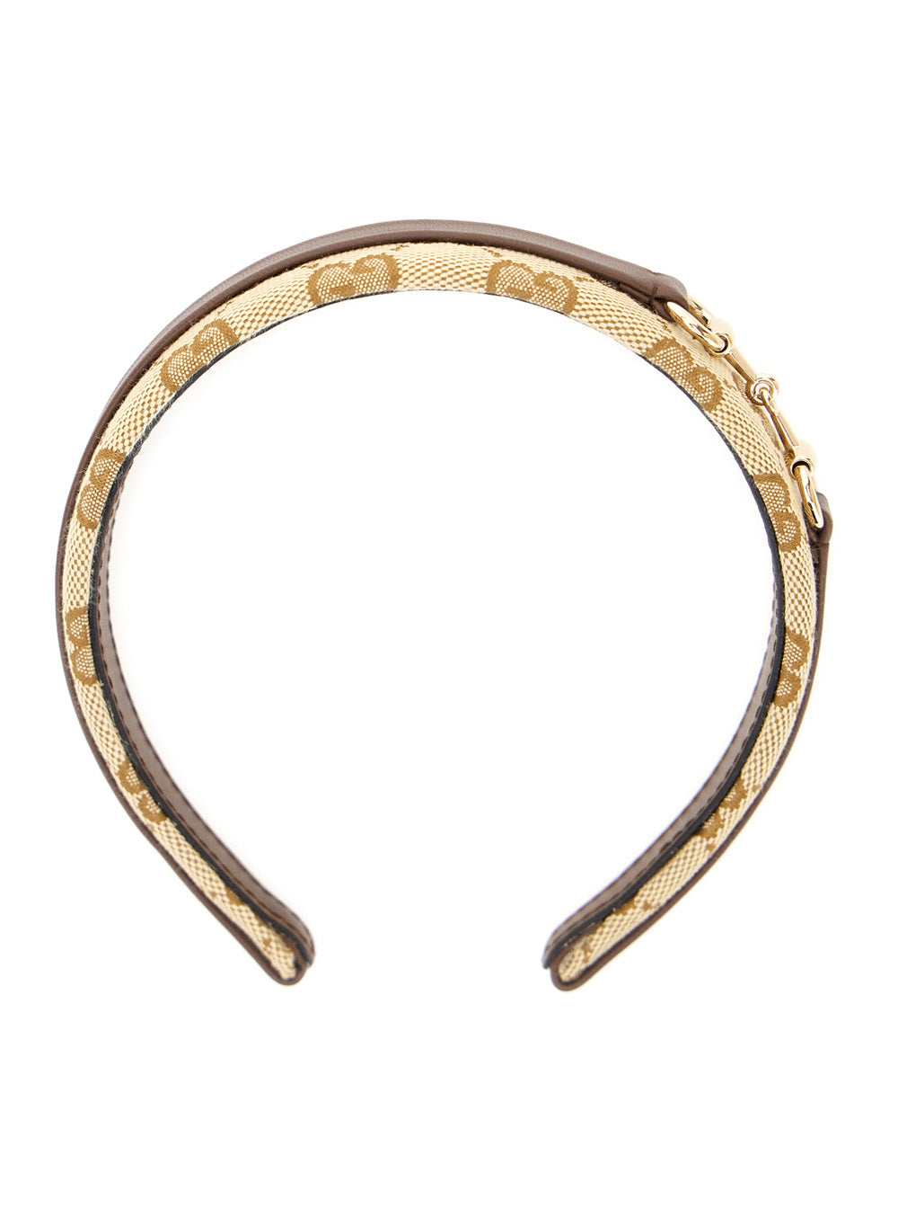 Gucci Horsebit GG Canvas Headband — Beige by Gucci