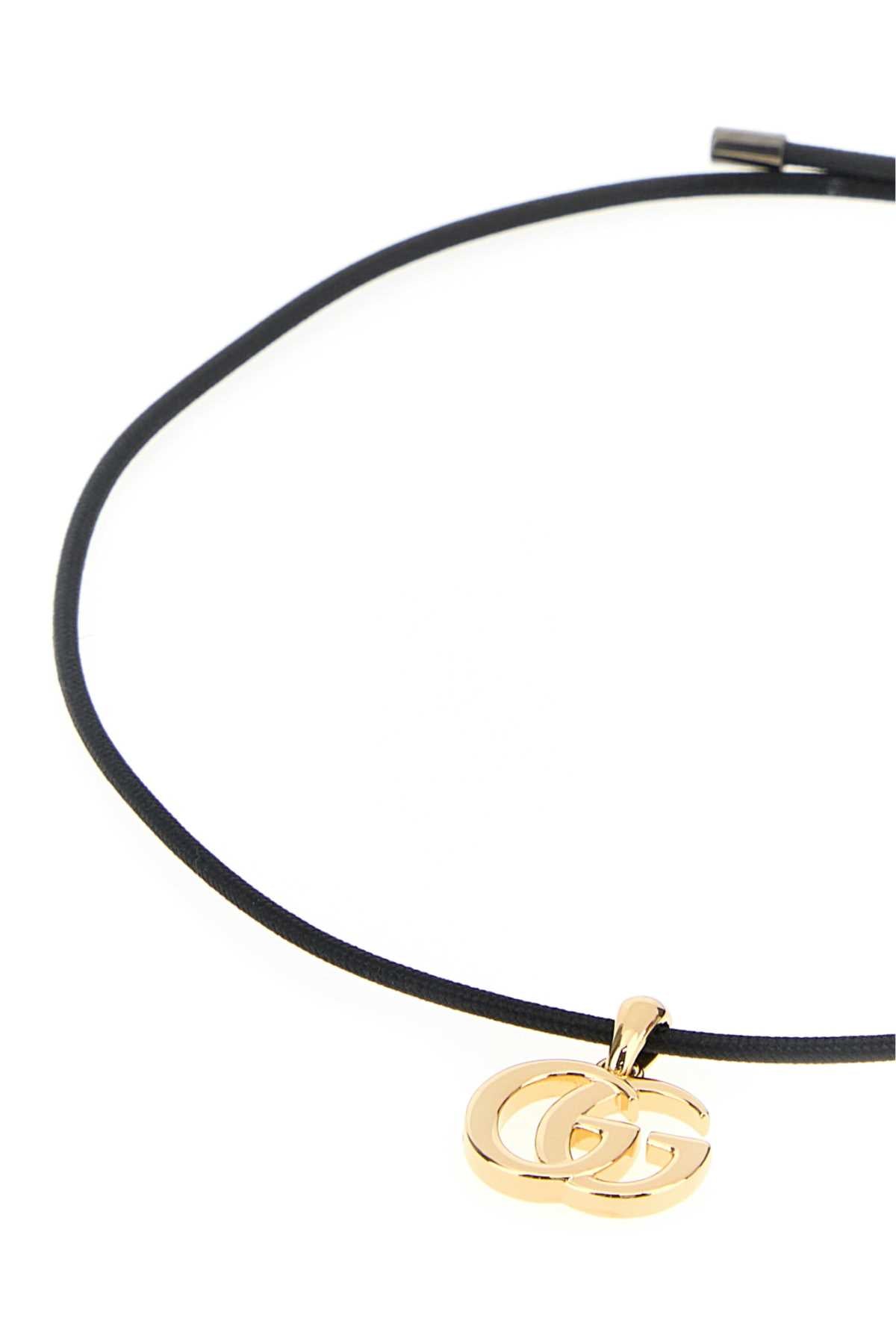 Gucci Fabric Necklace — Black, view 2