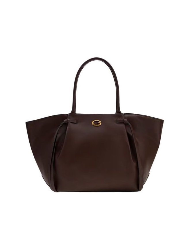 Guess Allegra Girlfriend Synthetic Tote Bag — Brown by Guess