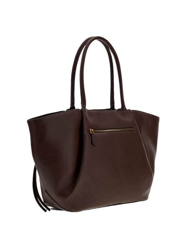 Guess Allegra Girlfriend Synthetic Tote Bag — Brown, view 2