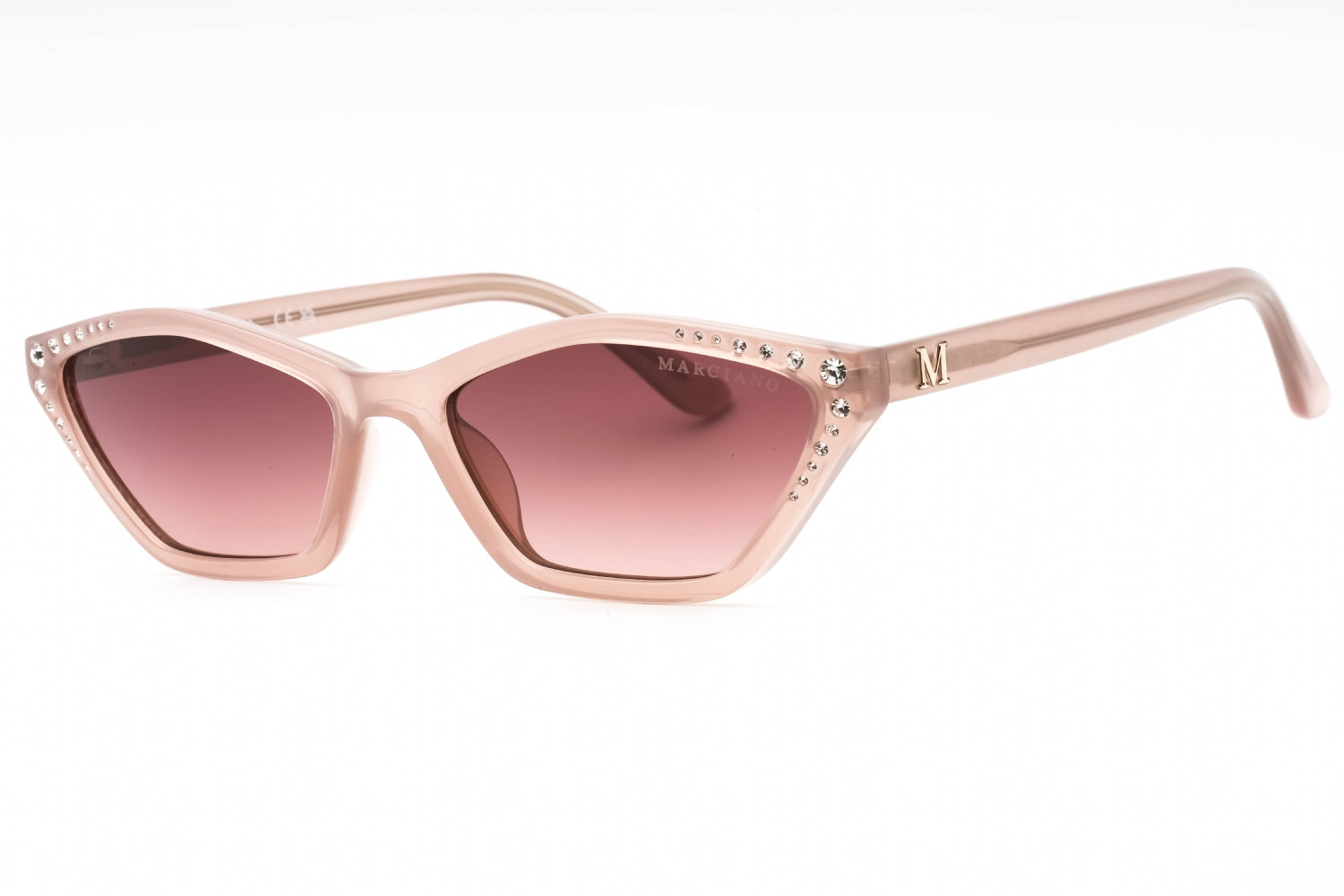 Guess By Marciano GM00002 Cat-Eye Acetate Sunglasses — Beige by Guess By Marciano