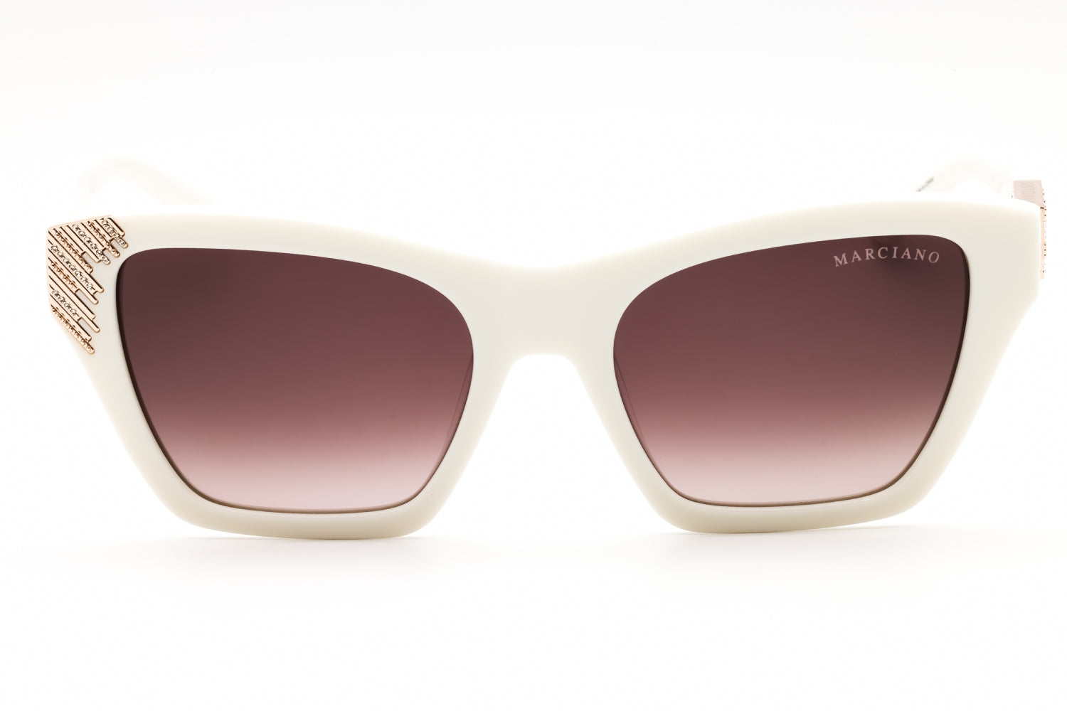 Guess By Marciano GM00024 Rectangular Acetate Sunglasses — White, view 2