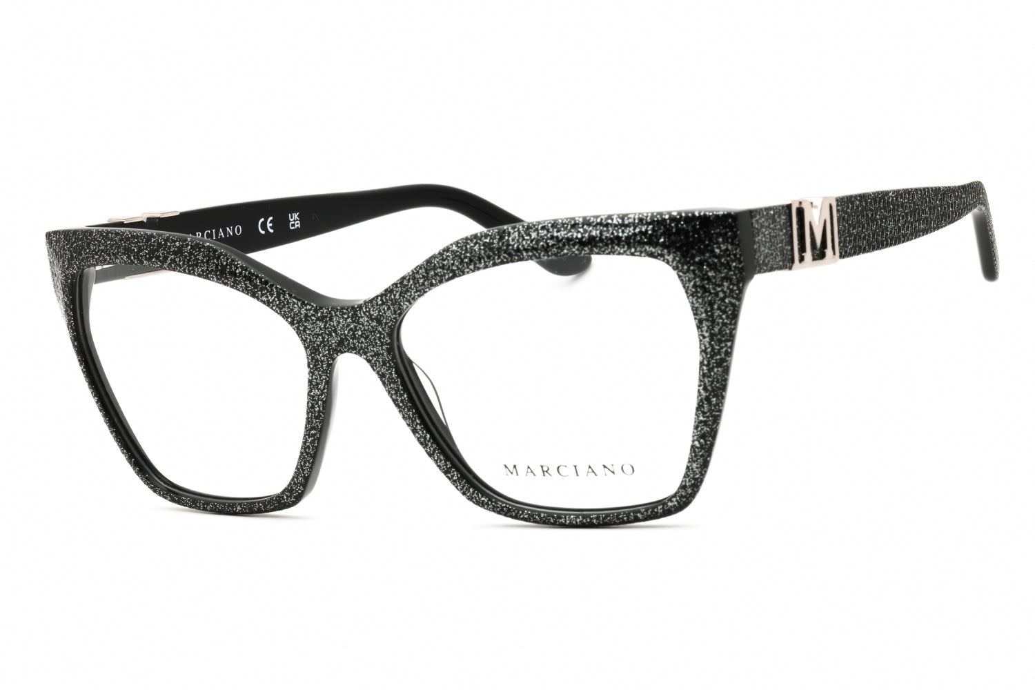 Guess By Marciano GM50009 Cat Eye Acetate Eyeglasses — Black by Guess By Marciano