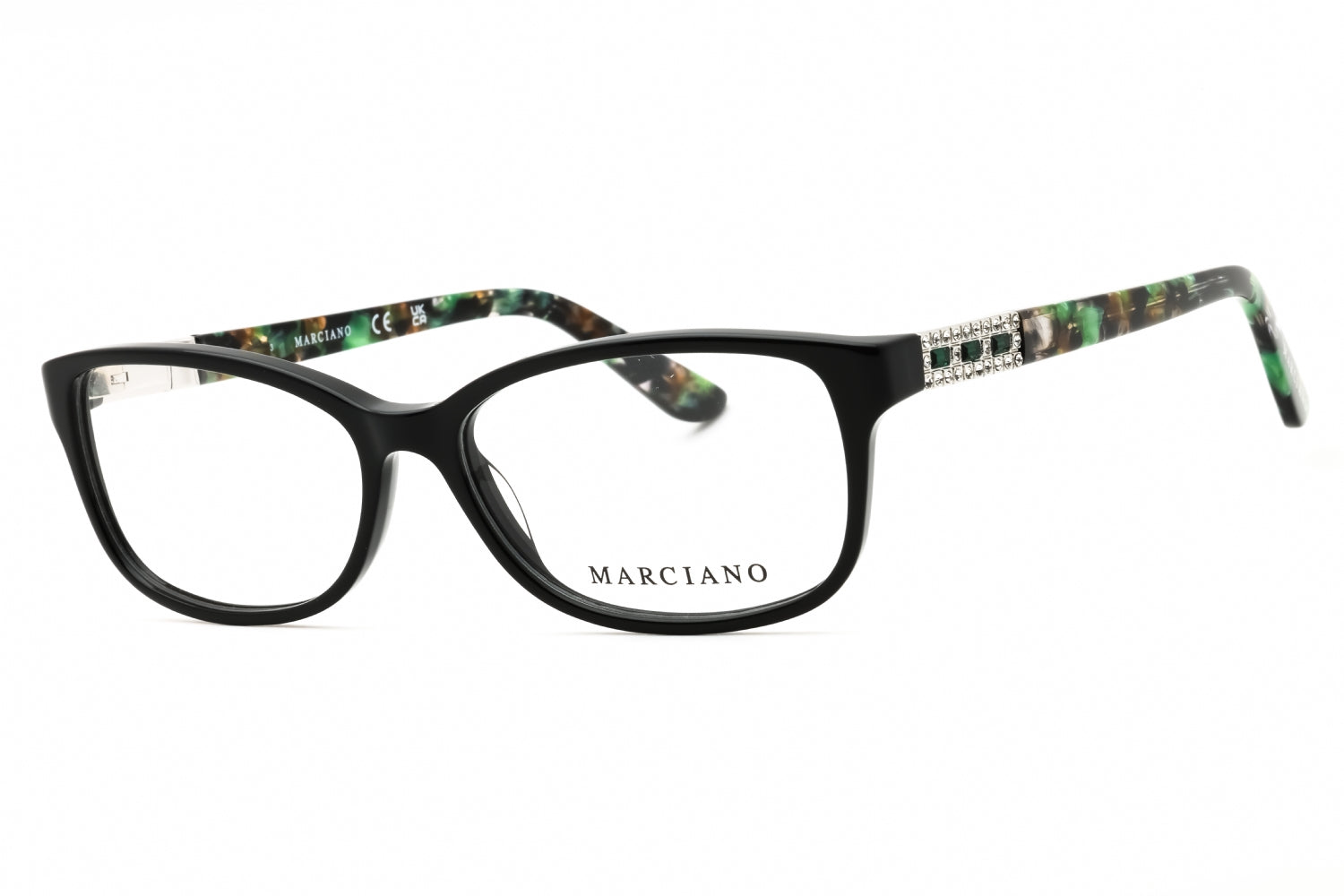 Guess By Marciano GM50022 Rectangular Acetate Eyeglasses — Black by Guess By Marciano