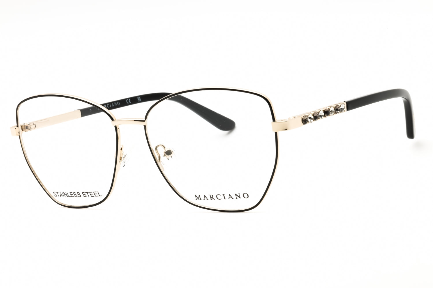 Guess By Marciano GM50025 Eyeglasses — Gold by Guess By Marciano