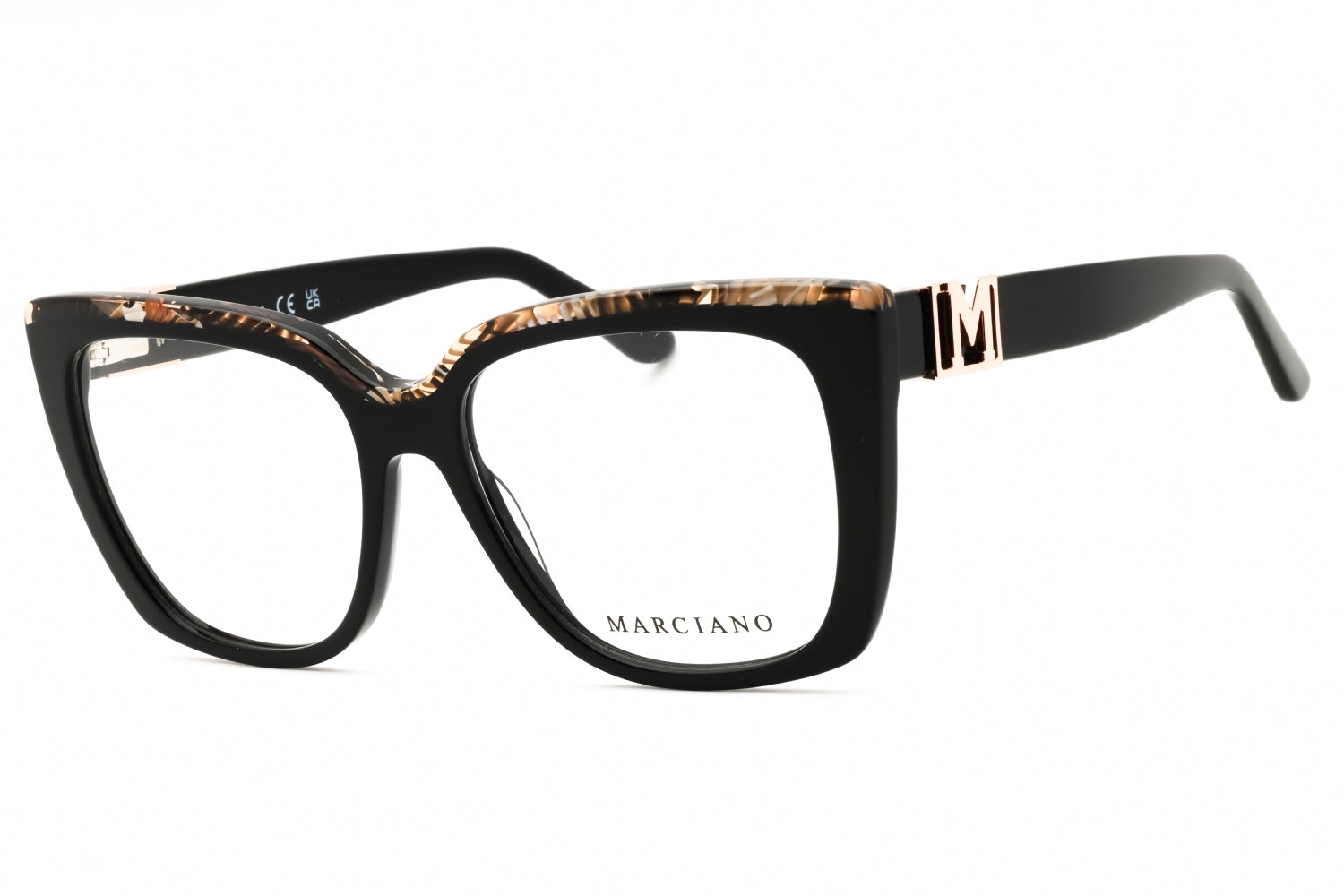 Guess By Marciano GM50032 Cat-Eye Acetate Eyeglasses — Black by Guess By Marciano