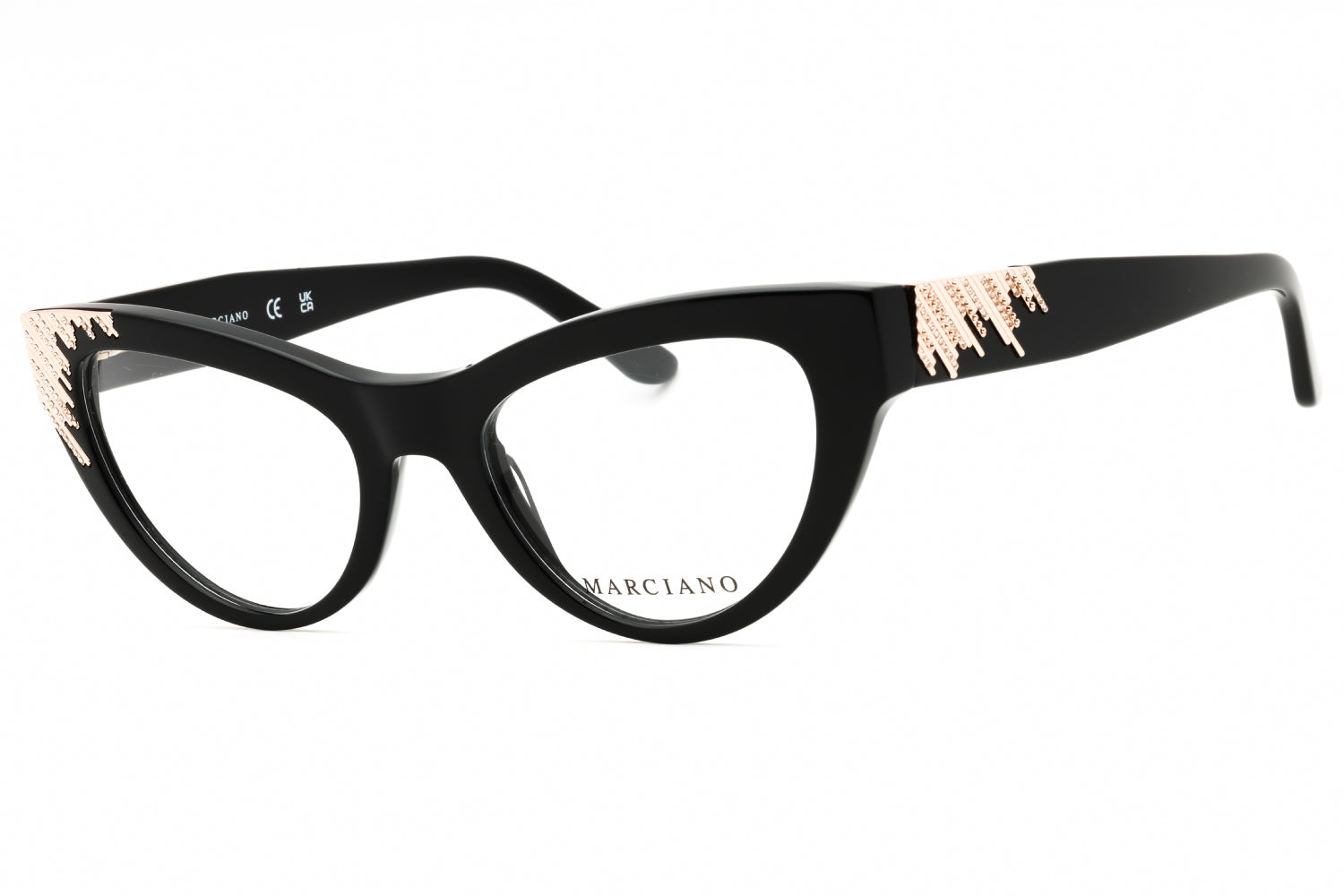 Guess By Marciano GM50036 Cat Eye Acetate Eyeglasses — Black by Guess By Marciano
