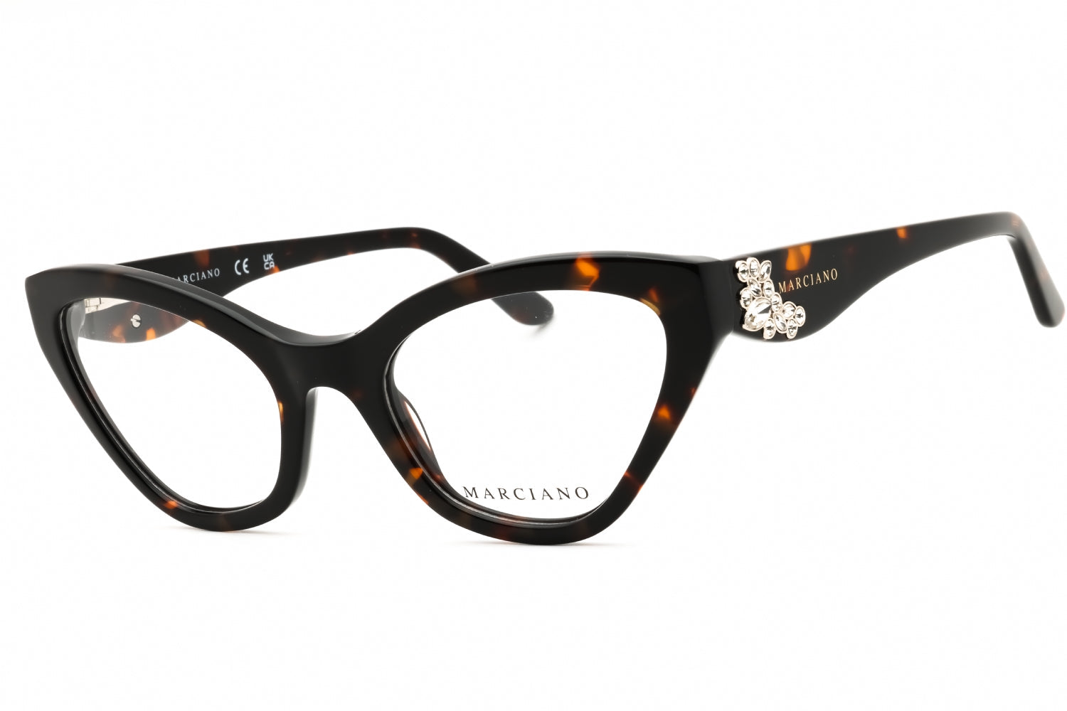 Guess By Marciano GM50038 Cat Eye Acetate Eyeglasses — Black by Guess By Marciano