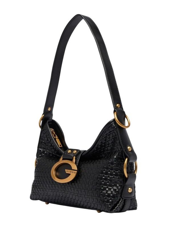 Guess Camden Mini Synthetic Shoulder Bag — Black, view 5