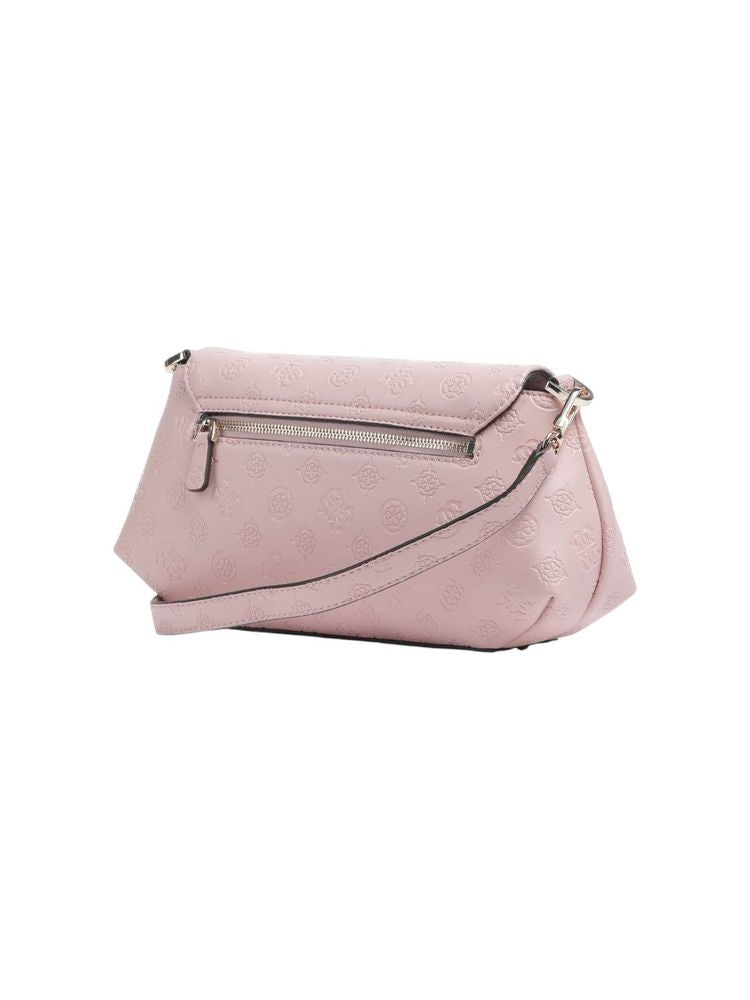 Guess Carmella Synthetic Crossbody Bag — Pink, view 3