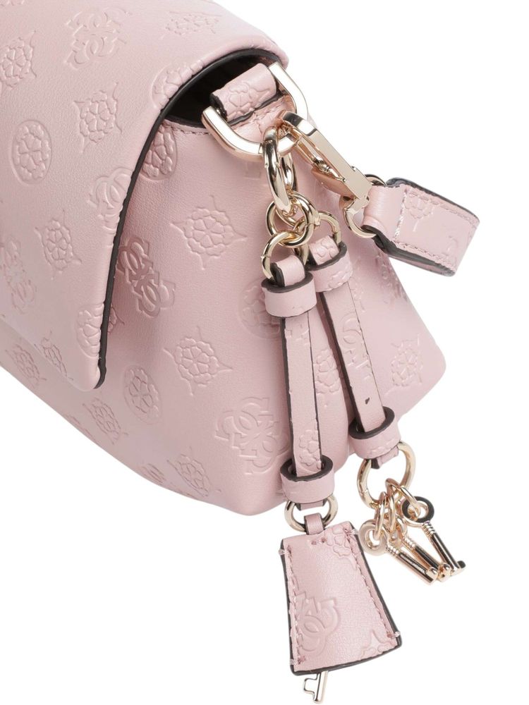 Guess Carmella Synthetic Crossbody Bag — Pink, view 4