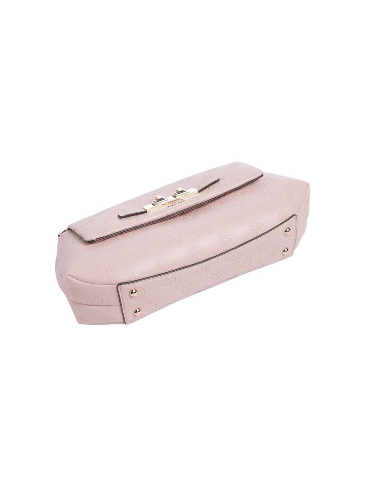 Guess Carmella Synthetic Crossbody Bag — Pink, view 5