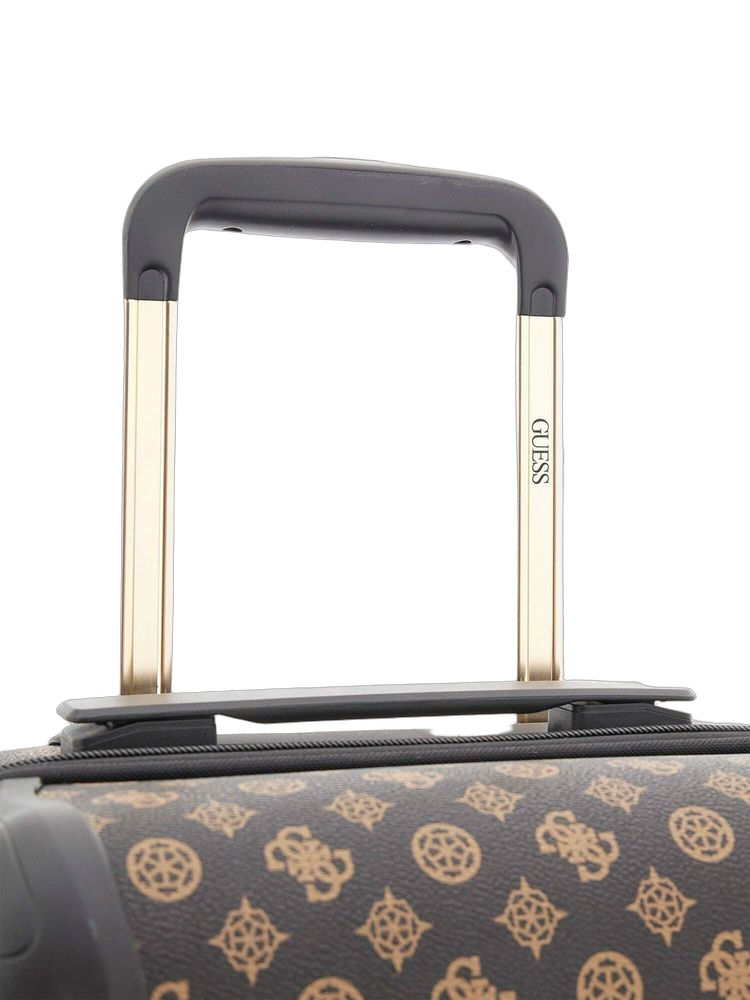 Guess Monogram Polyurethane Carry-On Bag — Brown by Guess