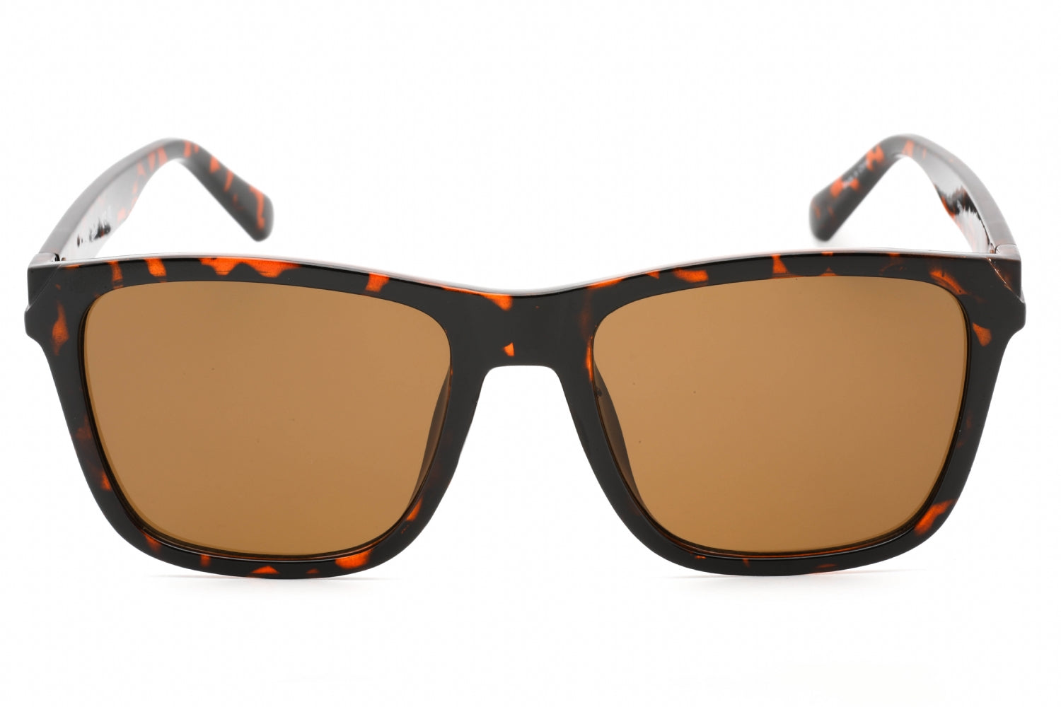 Guess Factory GF0254 Tortoiseshell Rectangular Sunglasses — Brown, view 2