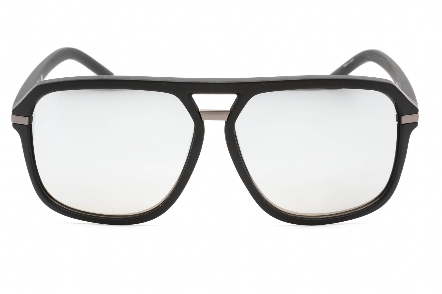 Guess Factory GF0258 Rectangular Plastic Frame Sunglasses — Black, view 2