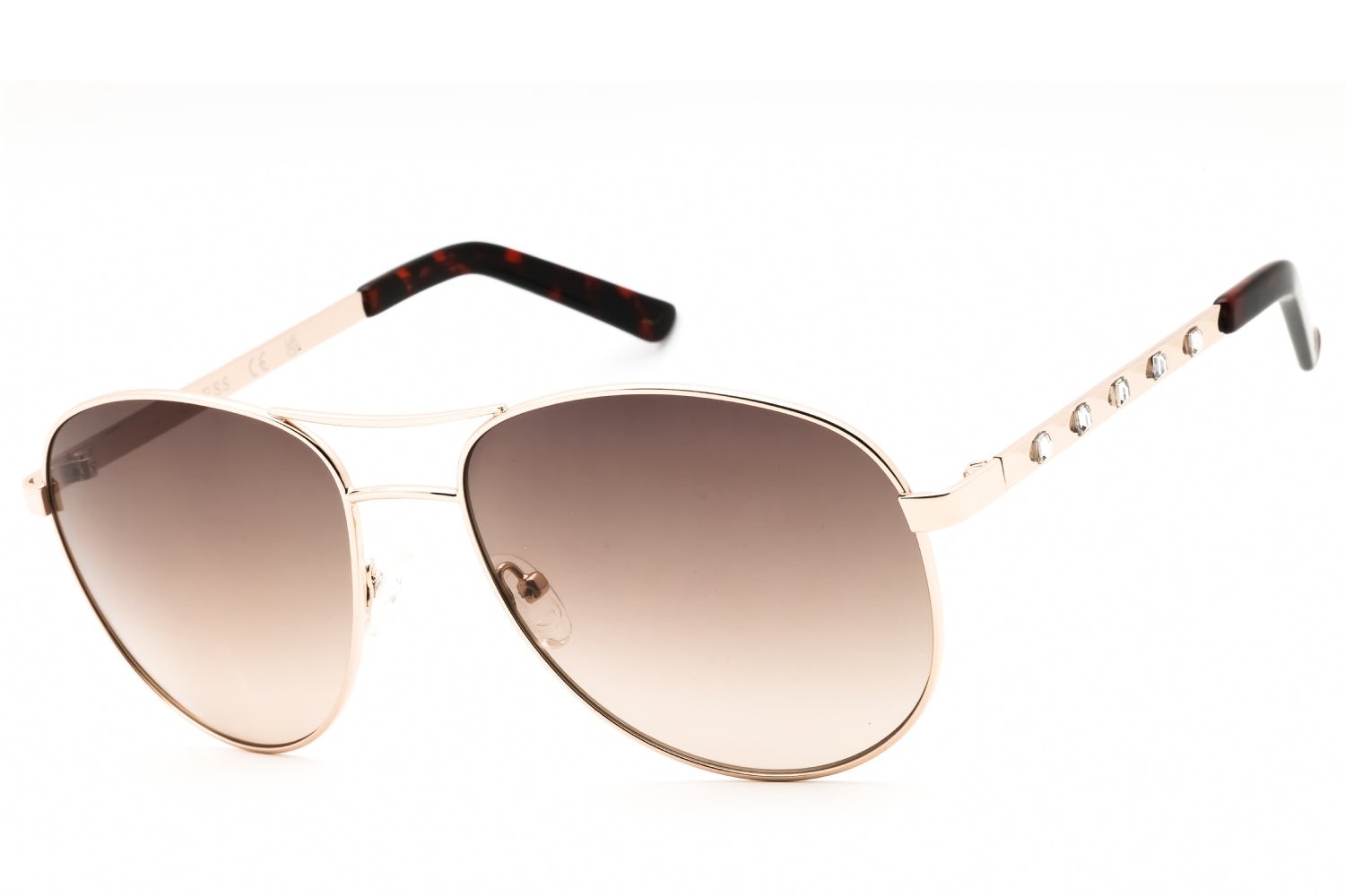 Guess Factory GF0408 Aviator Gradient Lens Sunglasses — Gold by Guess Factory