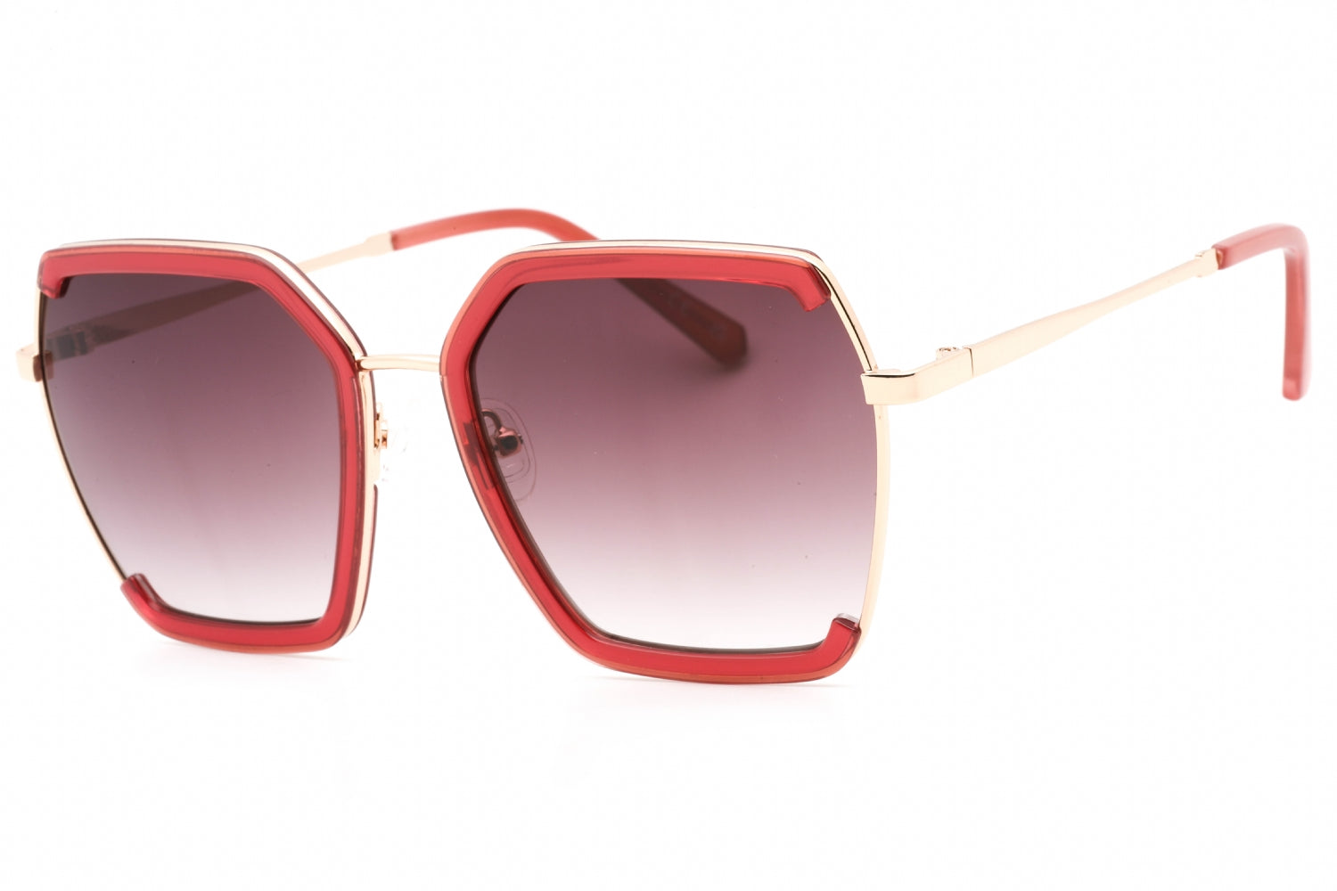 Guess Factory GF0418 Oversized Gradient Sunglasses — Bordeaux by Guess Factory