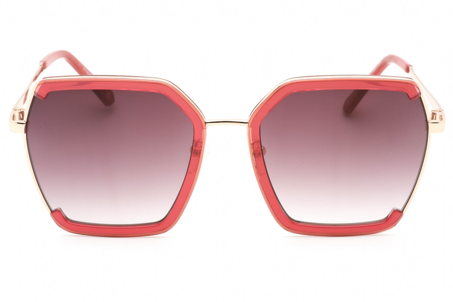 Guess Factory GF0418 Oversized Gradient Sunglasses — Bordeaux, view 2