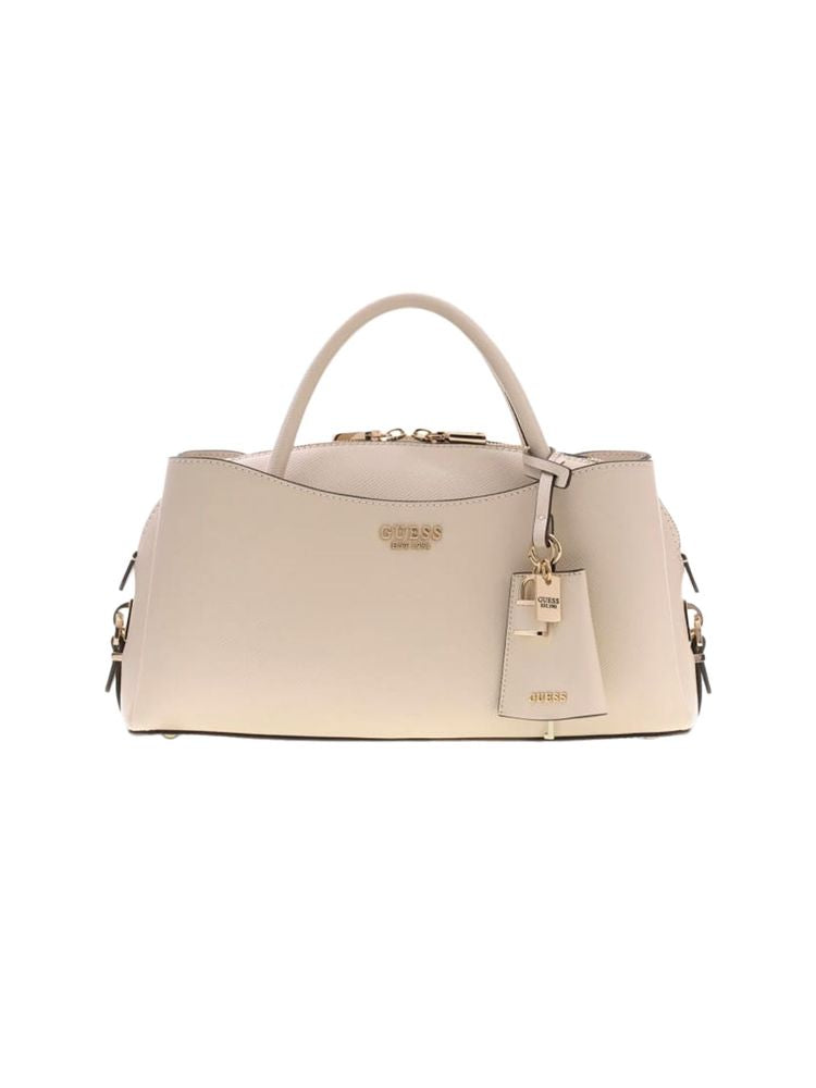 Guess Structured Satchel Shoulder Bag — Beige by Guess