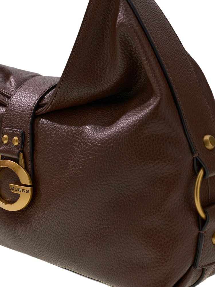 Guess Synthetic Shoulder Bag — Brown, view 4