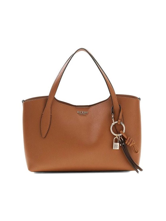 Guess Leather Tote Shoulder Bag — Brown by Guess