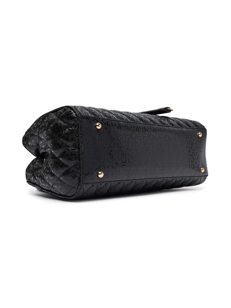 Guess Tamara Girlfriend Synthetic Satchel — Black, view 5
