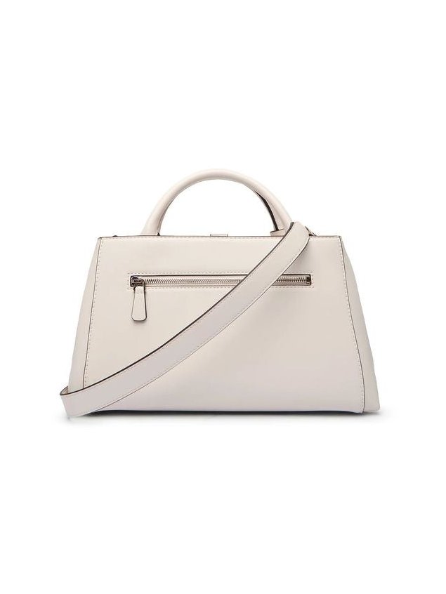 Guess Structured Polyurethane Top Handle Bag — Beige by Guess