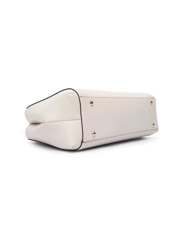 Guess Structured Polyurethane Top Handle Bag — Beige, view 5