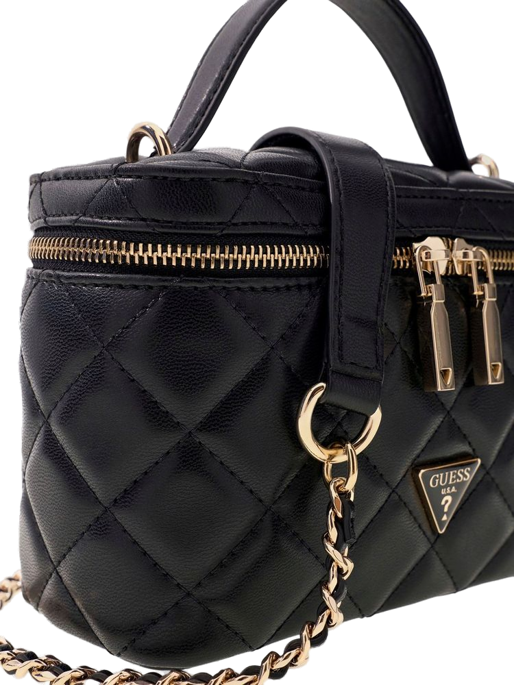 Guess Juliet Top Handle Bag — Black, view 4