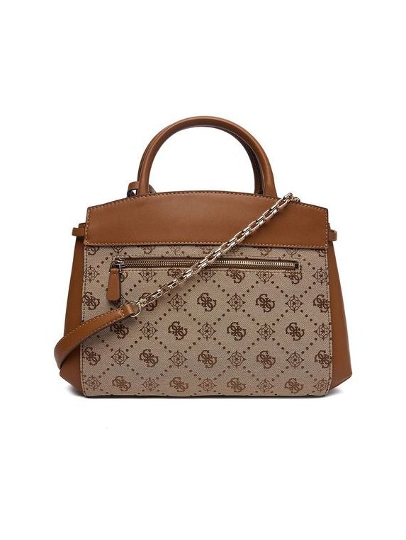 Guess Logo-Print Polyester Tote Bag — Beige, view 4