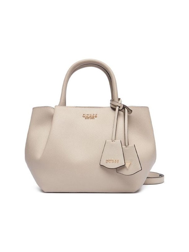 Guess Structured Polyurethane Tote Bag — Beige, view 4
