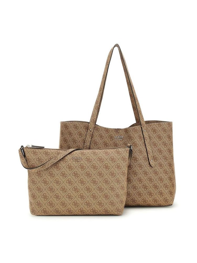 Guess Synthetic Tote Bag — Beige by Guess