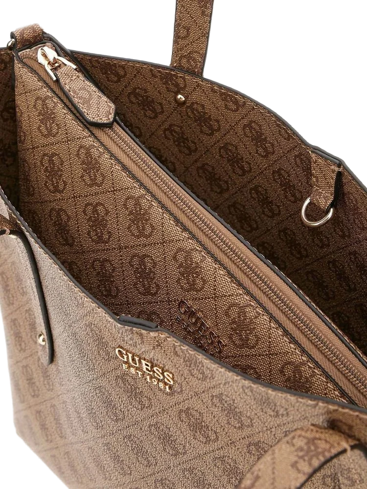 Guess Synthetic Tote Bag — Beige, view 3