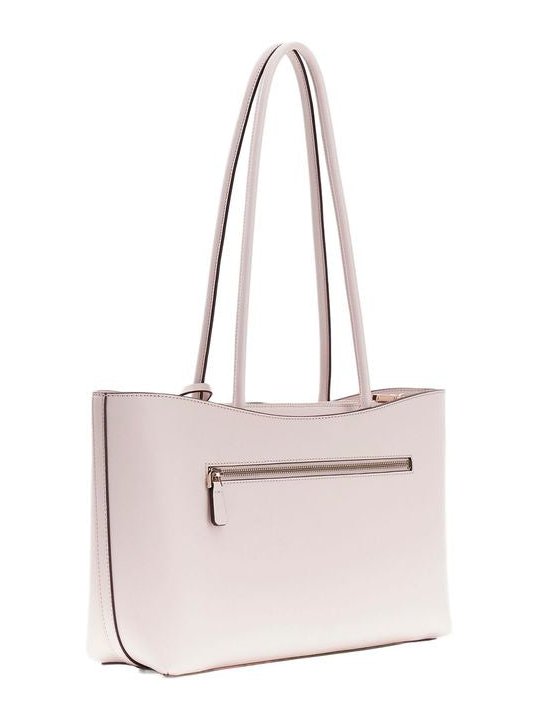 Guess Structured Polyurethane Tote Bag — Beige, view 4