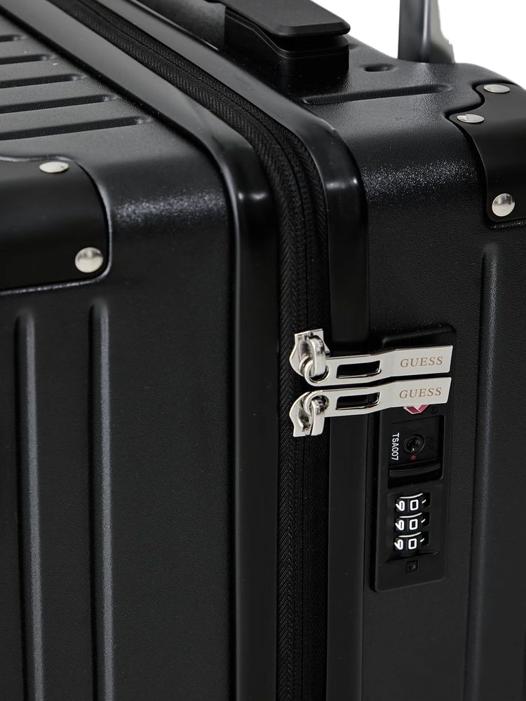 Guess Hardside Rolling Luggage Travel Bag — Black, view 4
