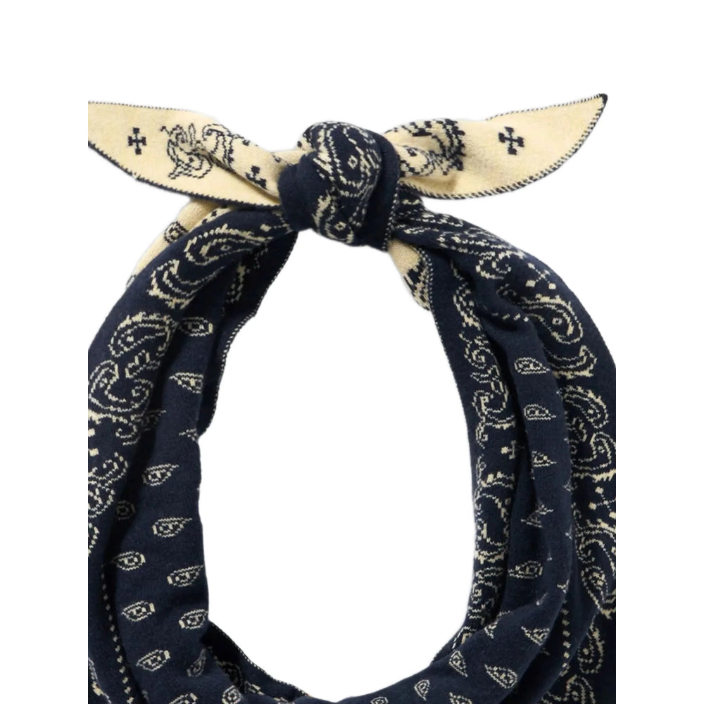 Guest In Residence Bandana Scarf — Navy, view 2