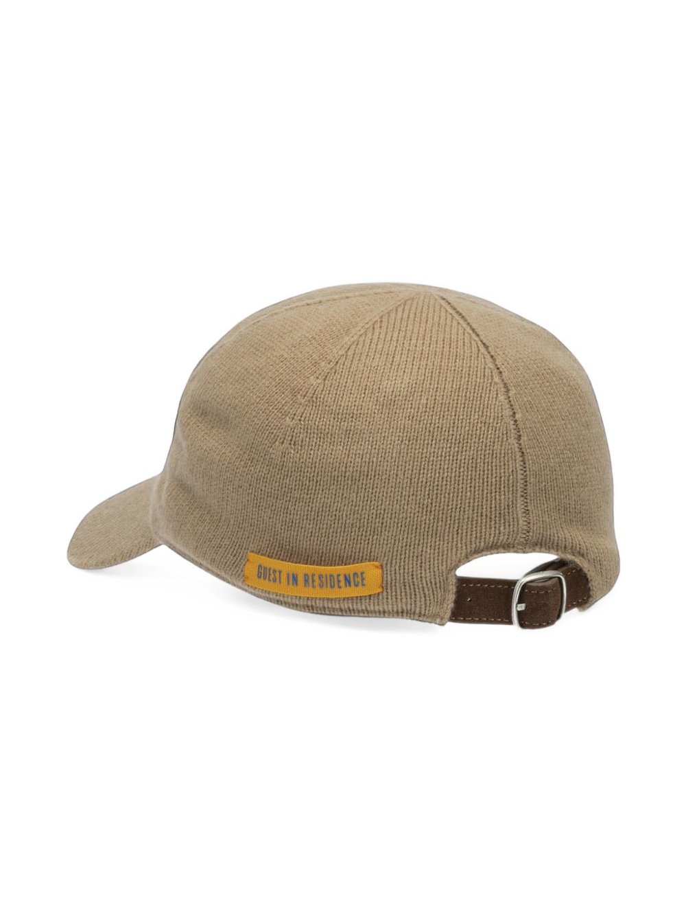 GUEST IN RESIDENCE Wool-Cashmere Knit Baseball Cap — Beige, view 3