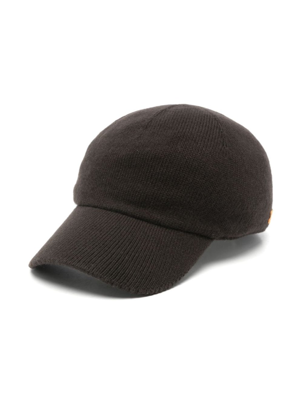 GUEST IN RESIDENCE Wool and Cashmere Knit Baseball Cap — Brown by Guest In Residence
