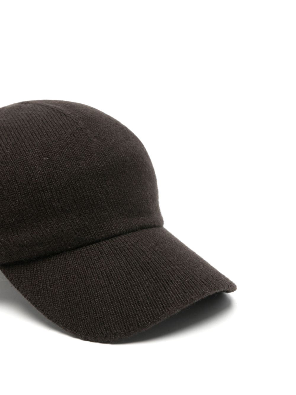 GUEST IN RESIDENCE Wool and Cashmere Knit Baseball Cap — Brown, view 3
