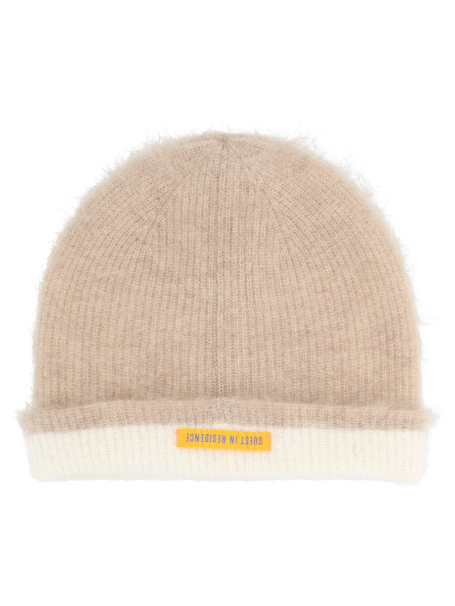 Guest In Residence Reversible Cashmere Beanie — Beige, view 2