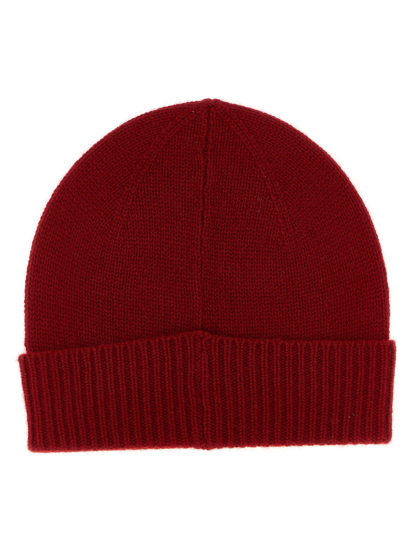 Guest In Residence Ribbed Cashmere Beanie — Red, view 2